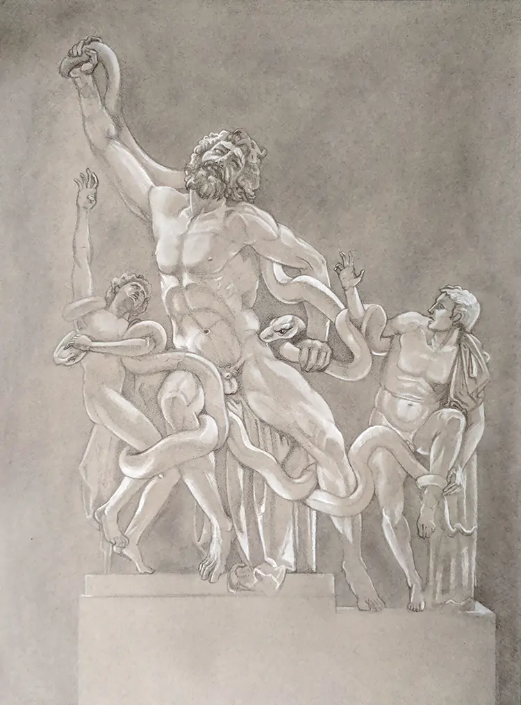 Laocoon and Sons Graphite Fine Art